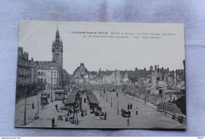 AA828, Cpa 1919, Douai, Douai, la place d'Armes, Nord 59