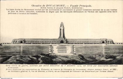 CPA Ossuaire de Douaumont Facade Principale