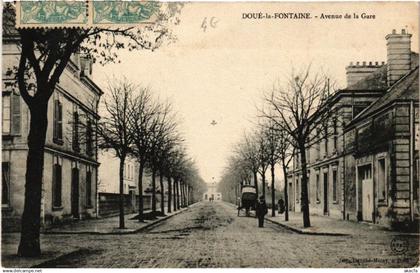 CPA DOUE-la-FONTAINE Avenue de la Gare (606340)