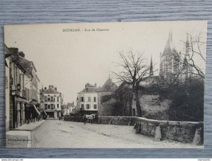 Cpa Dourdan (91) rue de Chartres