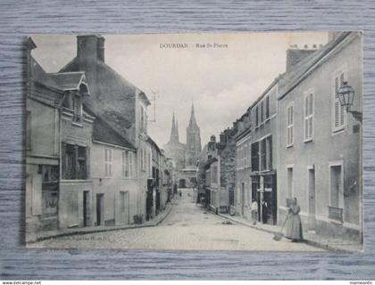 Cpa Dourdan (91) rue saint Pierre