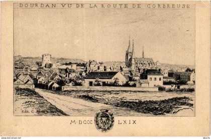 CPA DOURDAN - DOURDAN Vu De La Route De Corbreuse (384482)