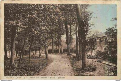 91 - Draveil - Allée aux Biches - Jardins - CPA - Voir Scans Recto-Verso
