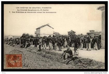 91 Draveil politique greve D91D K91201K C91201C RH087473
