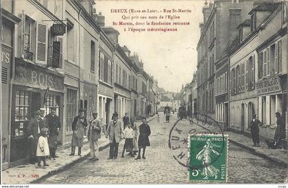 CPA Dreux rue Saint-Martin