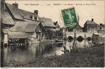 CPA Cote d'Emerade DUCEY La Selune Arrive Vieux Pont (152974)