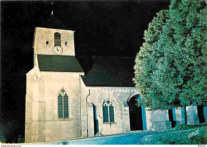 55 - Dun sur Meuse - L'église Notre Dame illuminée - CPM - Voir Scans Recto-Verso