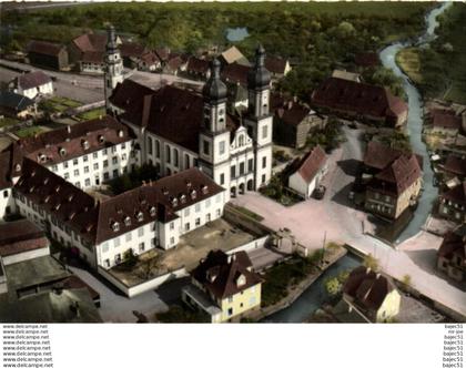 1 cpsm Ebersmunster - église Abbatiale et couvent - vue aérienne