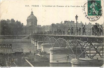 CPA Paris L'Institut de France et le Pont des Armes Elixir Combier