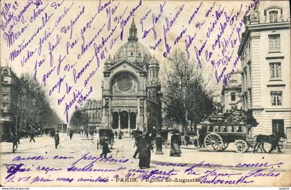 CPA Paris Eglise St Augustin