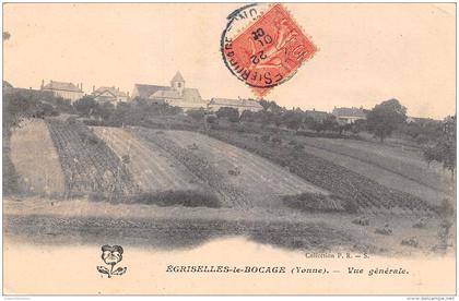 Egriselles le Bocage      89     Vue générale    (Voir  scan)