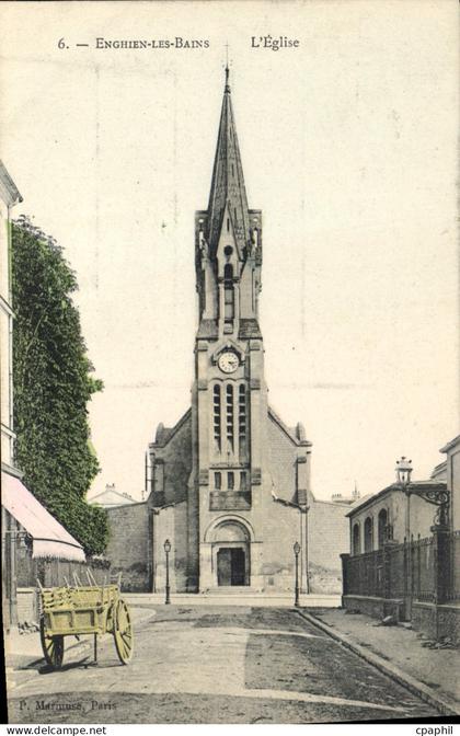 CPA Enghien les Bains l'eglise