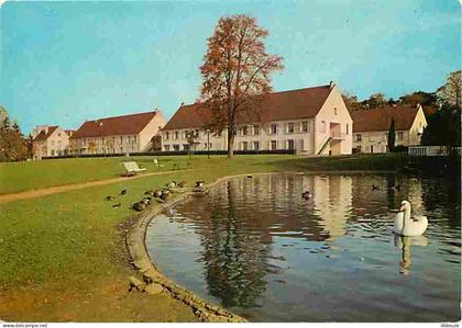 Carte Postale - 95 - Ennery - Domaine d'Ennery - Résidence Romain Lavielle - Les pavillons vus du lac - Cygnes - Carte N