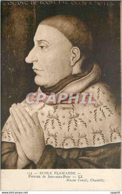 CPA ECOLE FLAMANDE-Portait de Jens-sns-Peur-Musee conde-Chantilly