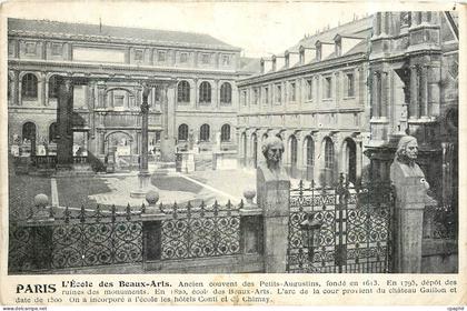 CPA Paris l'Ecole des Beaux Arts