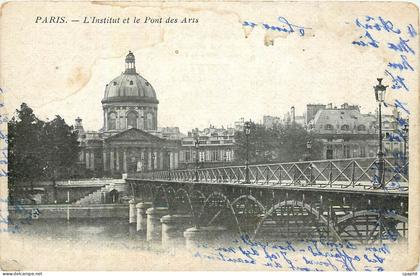 CPA Paris l'Institut et le Pont des Arts