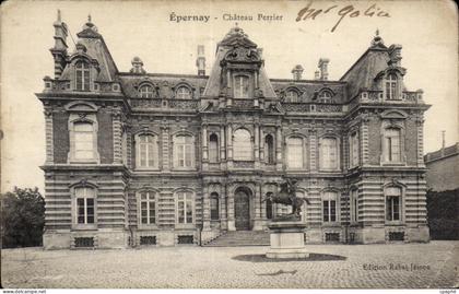 CPA Epernay Chateau Perrier