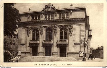 CPA Epernay (Marne) Le Theatre