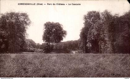 CPA Ermenonville (Oise) Parc de Chateau La Cascade
