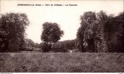 CPA Ermenonville (Oise) Parc du Chateau La Cascade