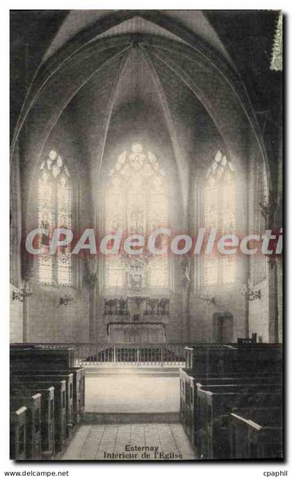 CPA Esternay Interieur De I'Eglise