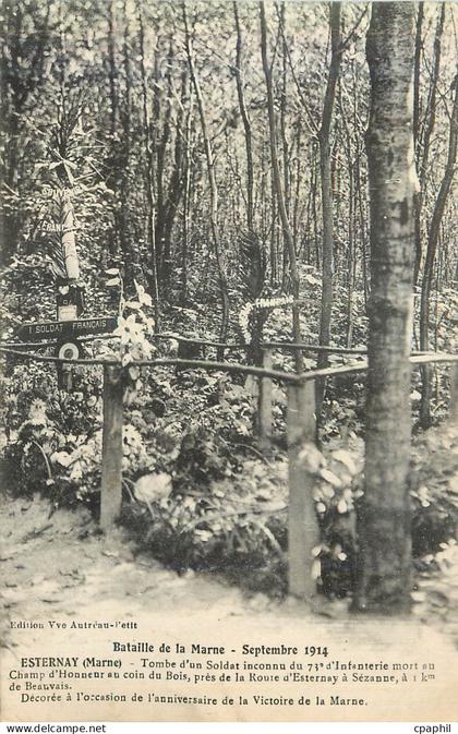 CPA Esternay (Marne) Bataille de la Marne Septembre 1914 Militaria
