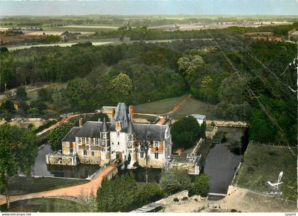 CPM En avion au dessus Esternay (Marne) le chateau