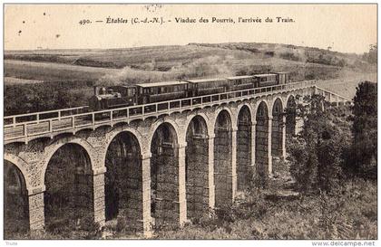 ETABLES-SUR-MER VIADUC DES POURRIS L'ARRIVEE DU TRAIN