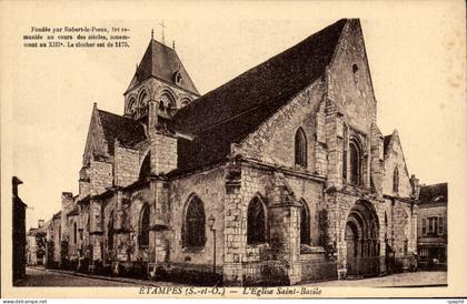 Etampes CPA L'eglise Sainte Basile