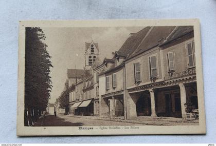 Etampes, église saint Gilles, les piliers, Essonne 91