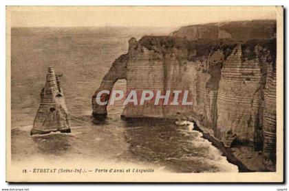 Etretat CPA Porte d'aval et l'aiguille
