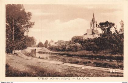 évran * un coin du village , le canal