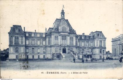 CPA Evreux L'hotel de ville