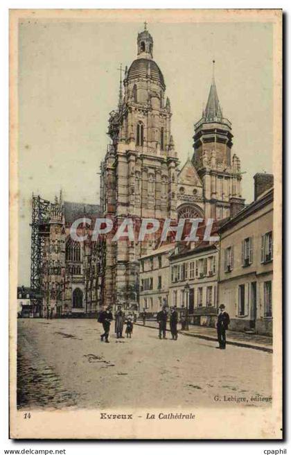 CPA Evreux La cathedrale