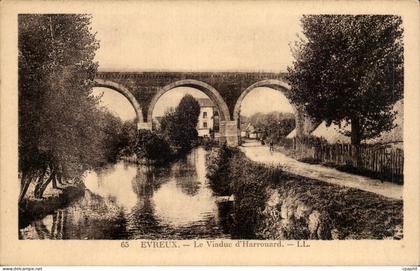 CPA Evreux Le viaduc d'Harrouard