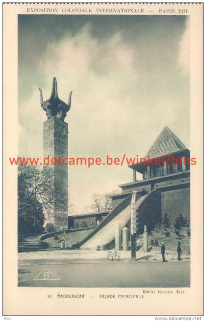 Pavillon Madagascar. Expo Paris 1931.
