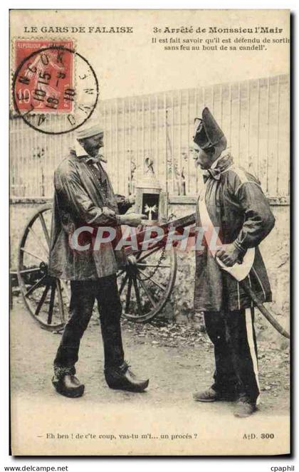CPA Falaise Le Gras De Arrete de Monssieu l'Mair Falaise Folklore Costume