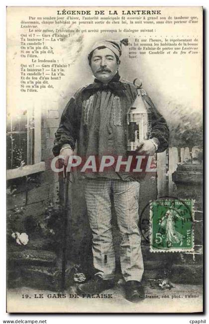 CPA Falaise Legende De La Lanterne Falaise Folklore Costume