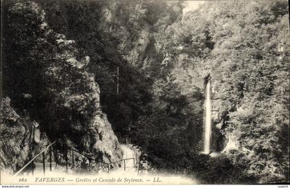 CPA Faverges Grottes et Cascade de Seytenex