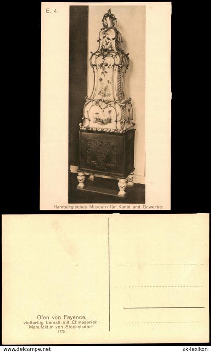 CPA Fayence Fayence Fayence-Ofen mit Chinoiserien 1930