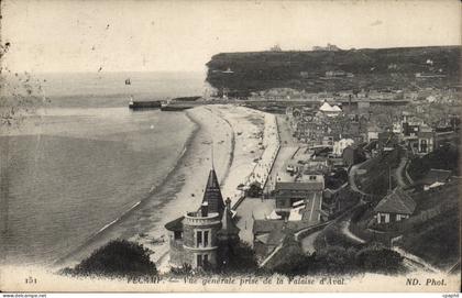 Fecamp - Vue Generale prise de la Falaise d'Aval - CPA