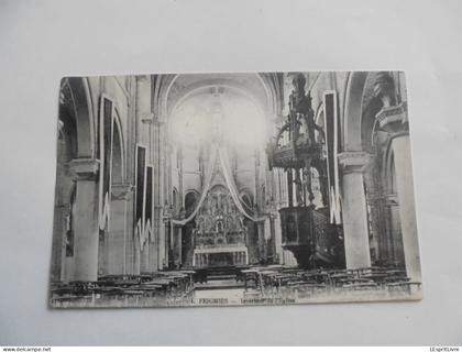 FEIGNIES Intérieur de l'Eglise Carte Postale Postcard AK CP PK