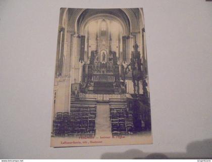 FEIGNIES Intérieur de l'Eglise Carte Postale Postcard AK CP PK