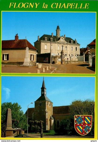 N°32485 W -cpsm Flogny la Chapelle -multivues-