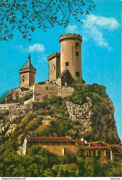 Carte Postale - 09 - Foix - Le château fort des Comtes de Foix - Flamme Postale de Foix - CPM - Voir Scans Recto-Verso -