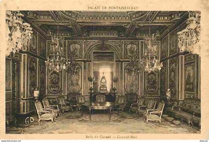 77 - Fontainebleau - intérieur du Palais de Fontainebleau - CPA - Voir Scans Recto-Verso