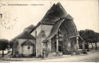 CPA Fontainebleau L'eglise d'Avon