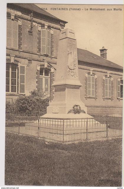 D89 - FONTAINES - LE MONUMENT AUX MORTS