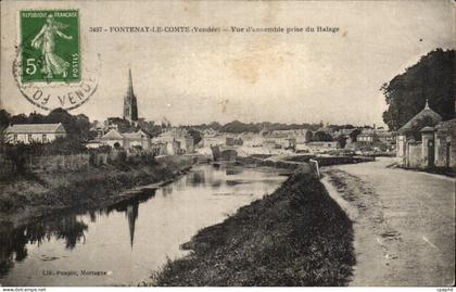 Fontenay le Comte CPA Vue d'ensemble prise du halage