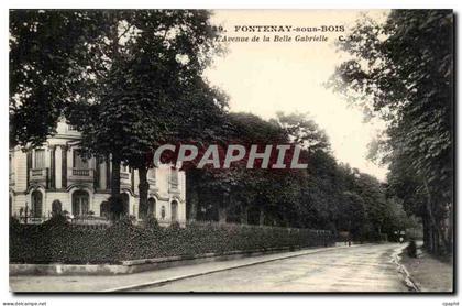 Fontenay sous Bois CPA L'avenue de la belle Gabrielle